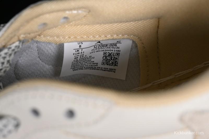 Nike Air Jordan 1 Low OG SP Travis Scott x Fragment Design Retro Sneakers with Reverse Swoosh - SJ2068-006