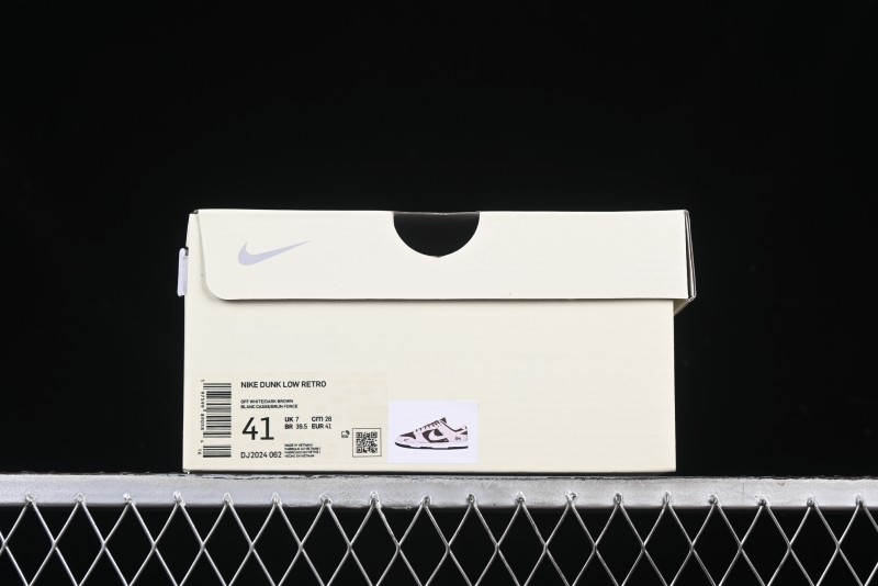 Nike SB Dunk Low Stussy Collaboration Brown Leather Swoosh Anniversary Custom Low-Top Casual Sneakers - DJ2024-062
