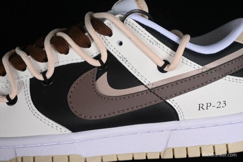 Nike Dunk Low Chestnut Letter High Street Black Brown Deconstructed SB Strap Low Top Casual Skate Shoes - DV0831-003