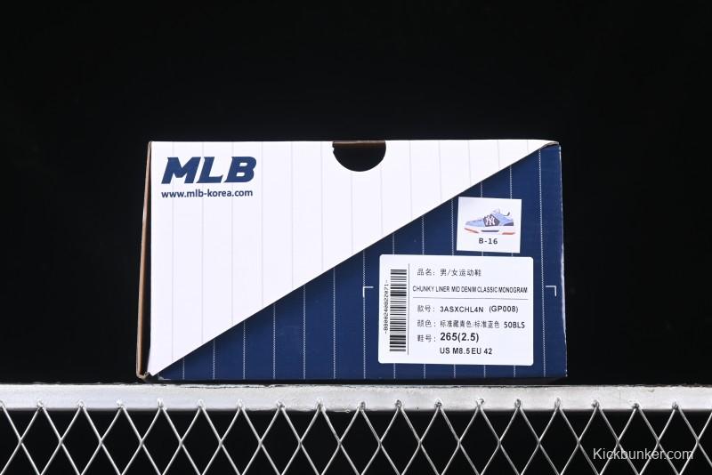 New York Yankees MLB Chunky Liner Lightweight Platform Sneakers with 6cm Height Increase - 3ASXCHL4N50BLS