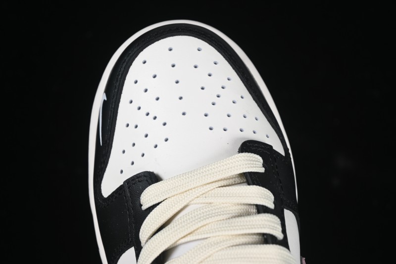 Nike SB Dunk Low Butterfly Bow Black White Pink Low-Top Casual Skate Shoes - BP1220-009