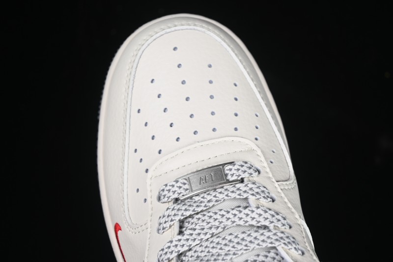 Nike Air Force 1 '07 Low Supreme Snake Year Limited Edition Silver Swoosh Low-Top Casual Sneakers - XS1958-503