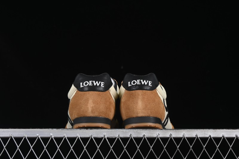 Loewe Ballet Runner 2.0 Sneakers Retro Style Lightweight Training Shoes - Apricor