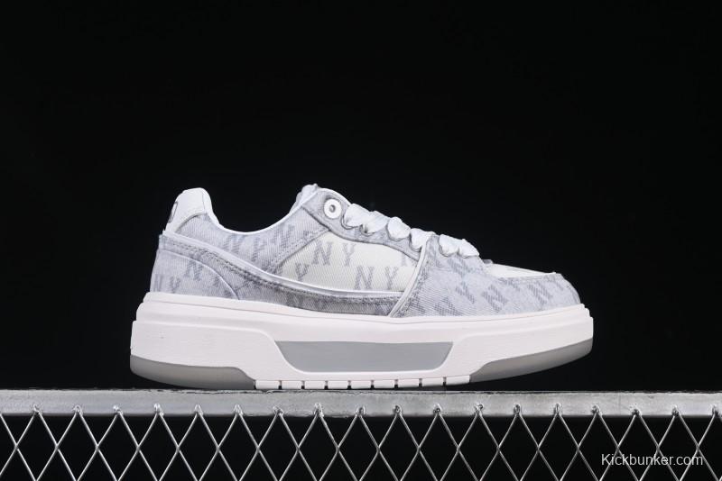 New York Yankees Chunky Liner Mid Denim Monogram Platform Sandals - 3ASXD065N50GRS