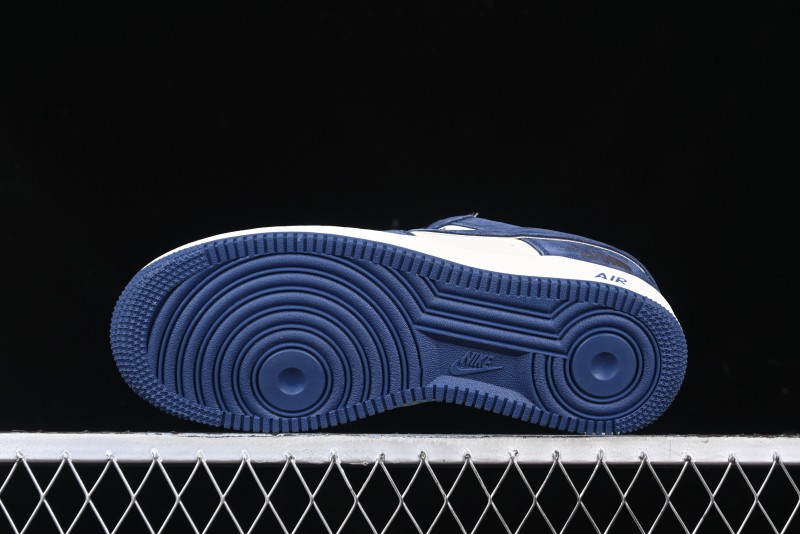 Nike Air Force 1'07 Low The North Face Collaboration - Steel Blue Low-Top Casual Sneakers - KK1988-032