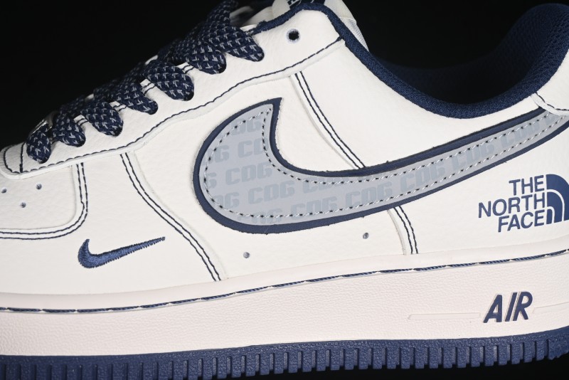 Nike Air Force 1 '07 Low The North Face x COMME des GARÇONS Navy Blue Line Casual Sneakers - HH7518-051