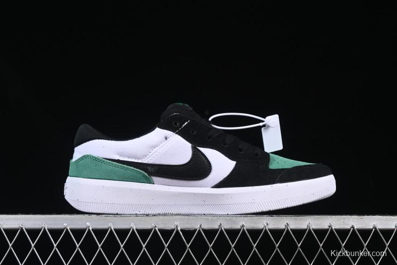 Nike SB Force 58 Low - Emerald Green, Black & White Skateboarding Shoes