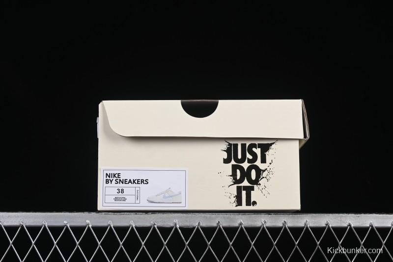 Nike Dunk Low "Pastel Panda" - Cream with Baby Blue & Pink Accents