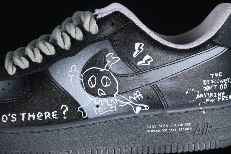 Nike Air Force 1'07 Low Gradient Skeleton Casual Sneakers - YD2425-110