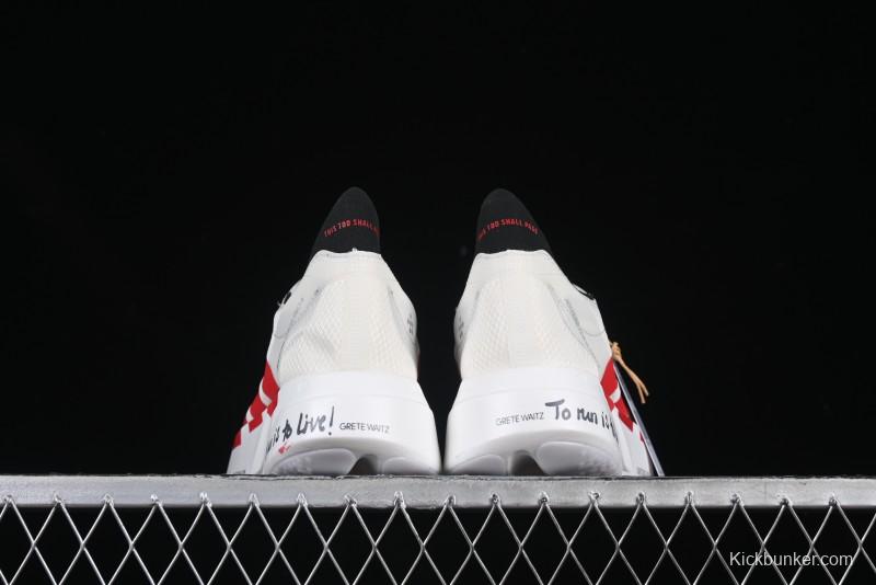 Adidas Lightstrike Pro Running Shoes - White/Red with Inspirational Design