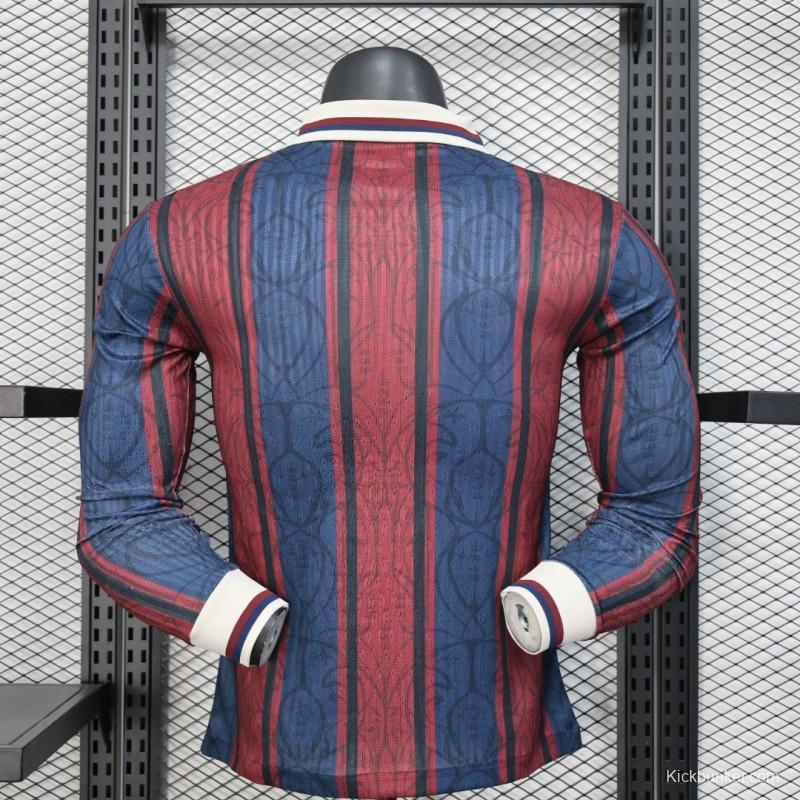 Player Version 25/26 Modernist FC Barcelona Polo Long Sleeve Jersey