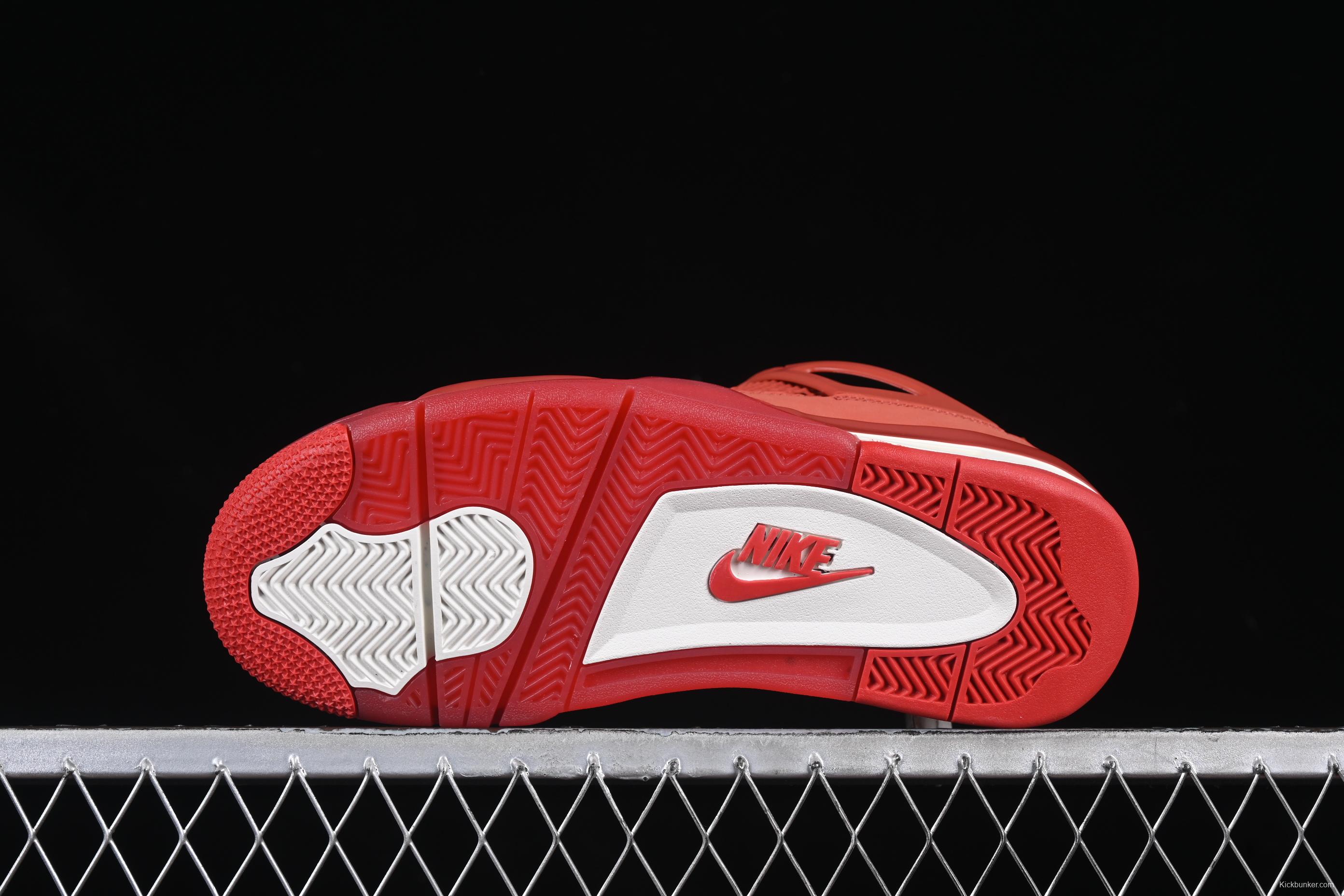 Nike Air Jordan 4 Retro OG "Brick By Brick" High-Top Sneakers with Suede and Leather Upper - HF4340-800