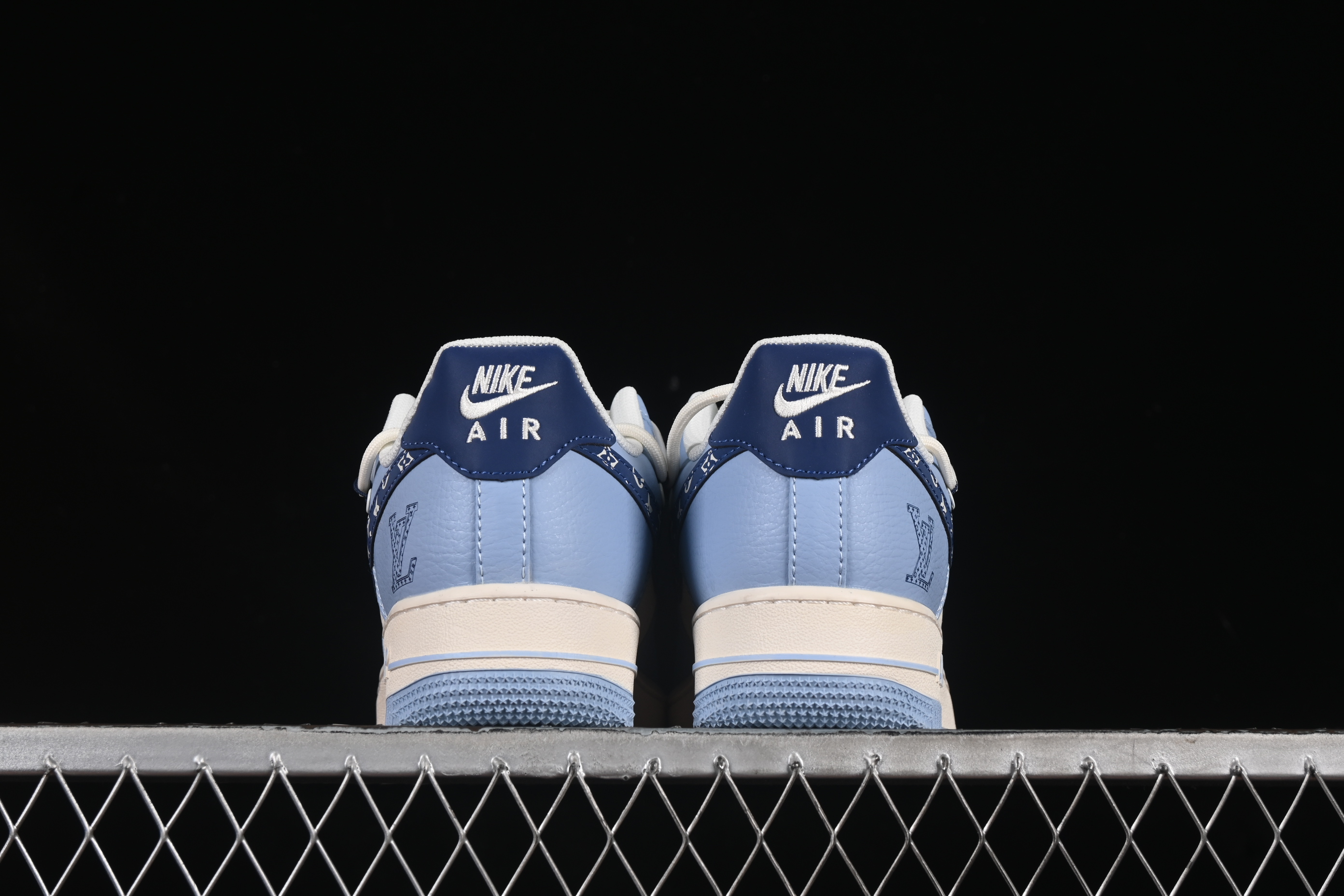 Nike Air Force 1 '07 Low LV Collaboration University Blue Drawstring Casual Sneakers - DM6868-059