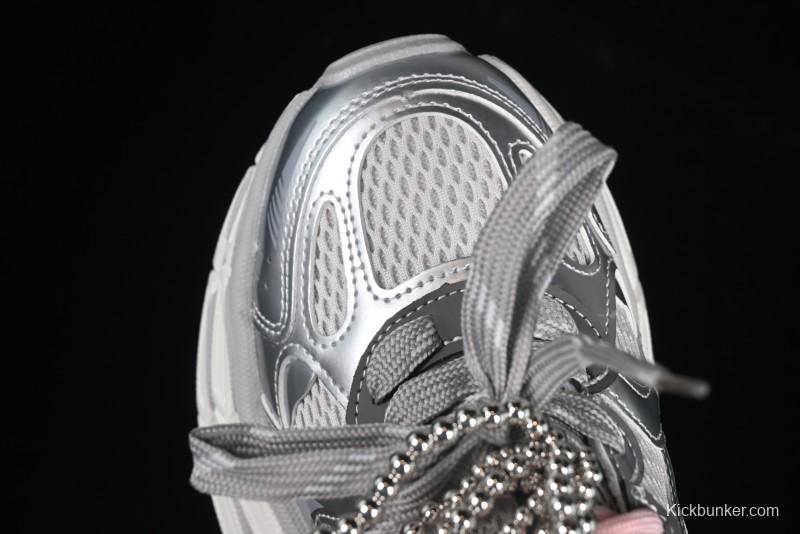 GG-CC Thick Sole Casual Running Shoes with Fashionable Design - G25S2507 Silver