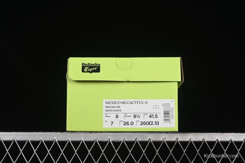 Onitsuka Tiger Mexico 66 Cactful-S Low Top Leather Running Sneakers in Pastel Color - 1183C347-100