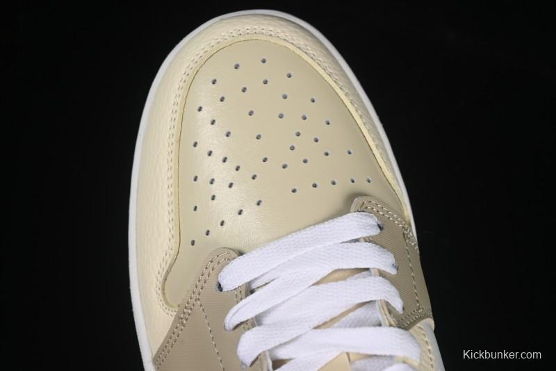 Nike Air Jordan 1 Low AJ1 Cream White Low-Top Casual Sneakers - HV6530-100