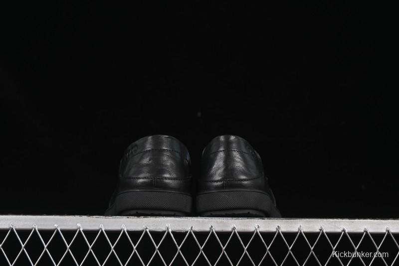 ECCO Soft Moc Summer Genuine Leather Breathable Slip-On Driving Shoes - 63516801001