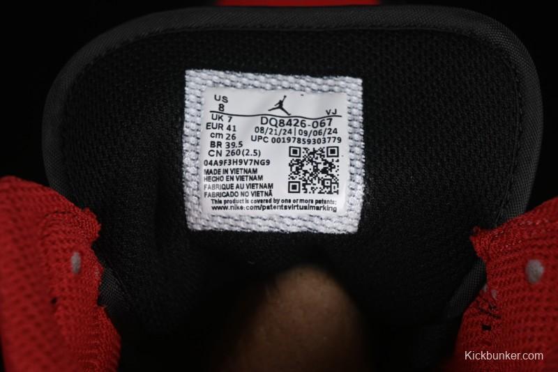 Nike Air Jordan 1 Mid AJ1 Black Red Mid-Top Casual Sneakers - DQ8426-067