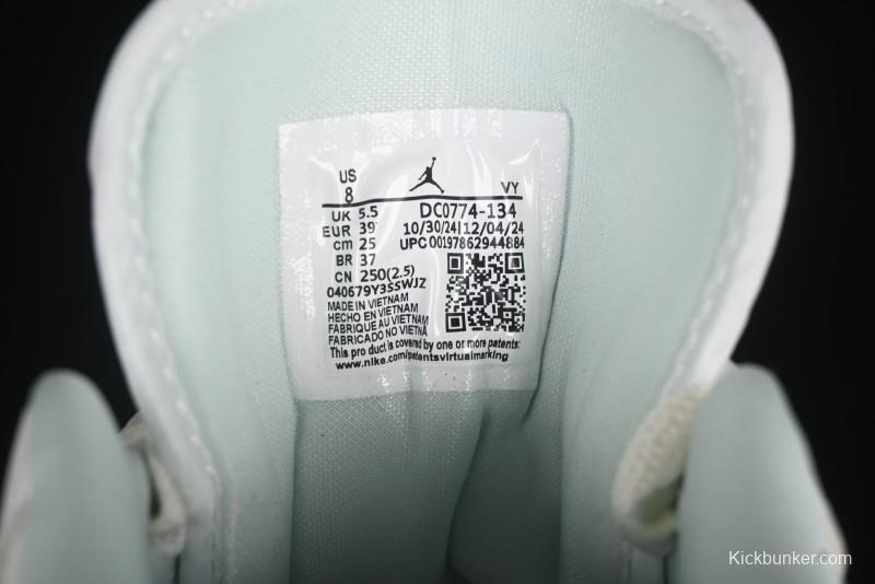 Nike Air Jordan 1 Low AJ1 White Mint Green Low-Top Casual Lifestyle Sneakers - DC0774-134