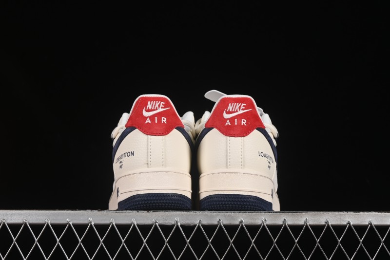 Nike Air Force 1 '07 Low LV Collaboration Blue Swoosh Drawstring Casual Sneakers - DM6868-083