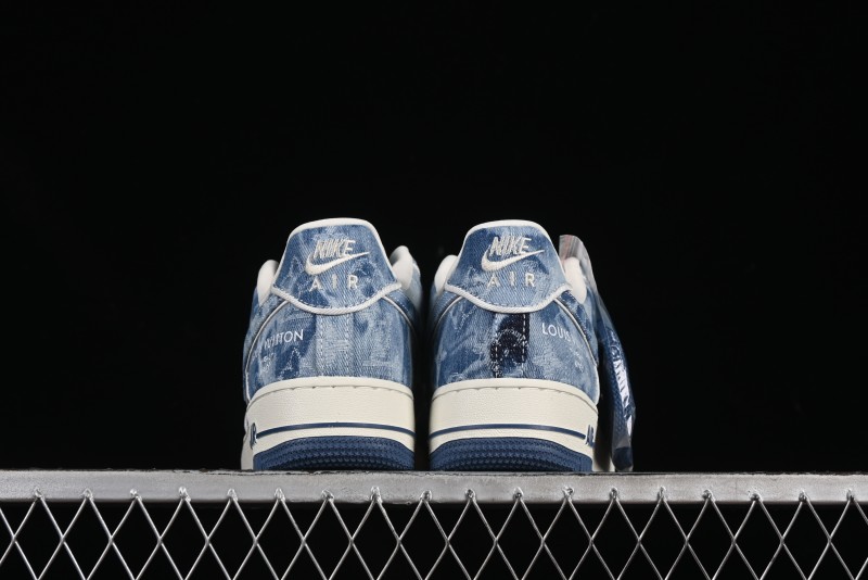 Nike Air Force 1 '07 Low LV Collaboration Blue Denim Casual Sneakers - SC9207-532