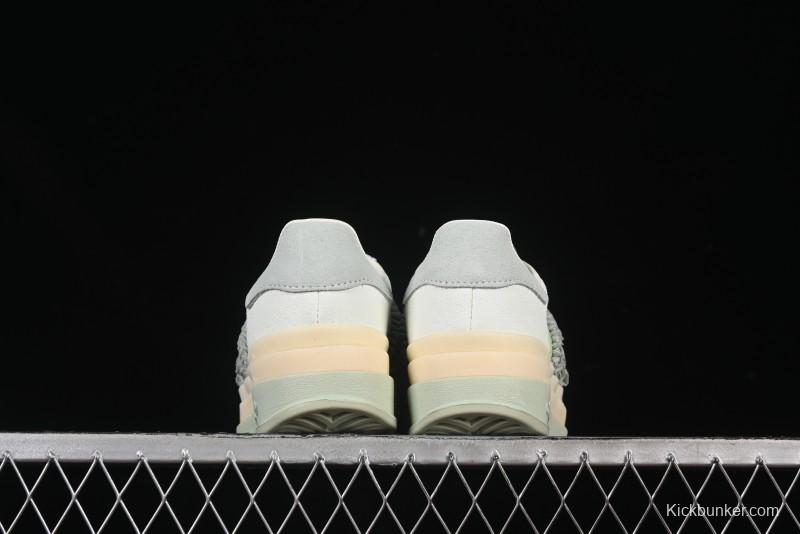 Adidas Originals Gazelle Bold JR8373 Collaboration Low-Top Sneakers with Thick Sole for Slip Resistance and Durability - JR8373