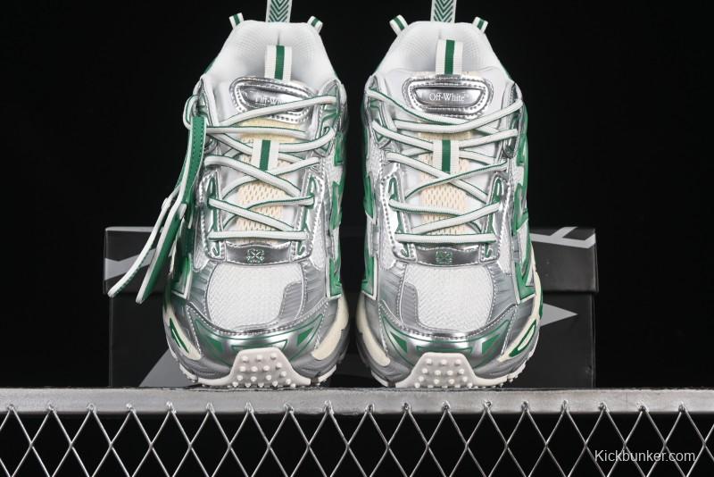 Off-White Be Right Tie-Dye Green Low-Top Lifestyle Casual Shoes - X.E5