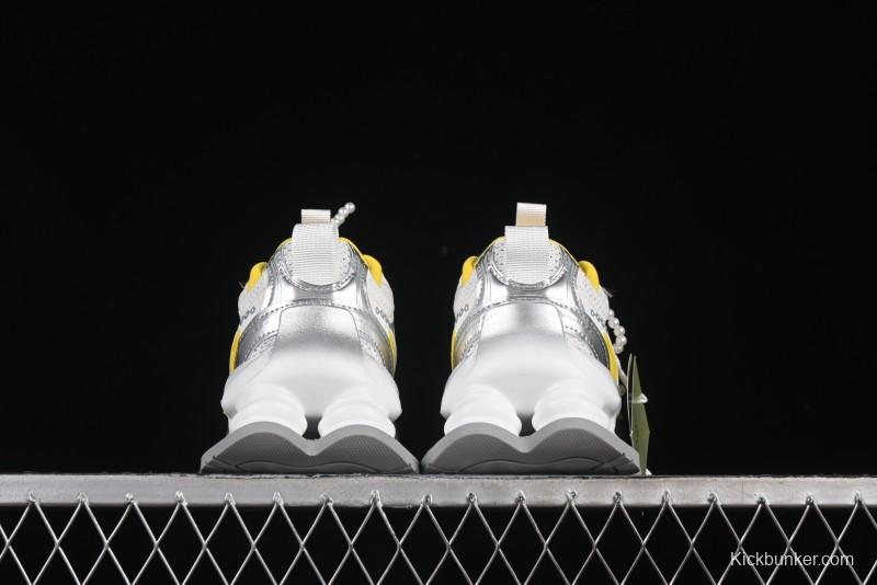 GG-CC Star-Designed Lace-Up Hollow-Out Chunky Sneakers with 5cm Height Boost - G25X269