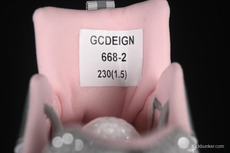 GG-CC 25ss New Platform Chunky Sneakers with 7CM Height Increase and Irregular Design - 668-2 Silver