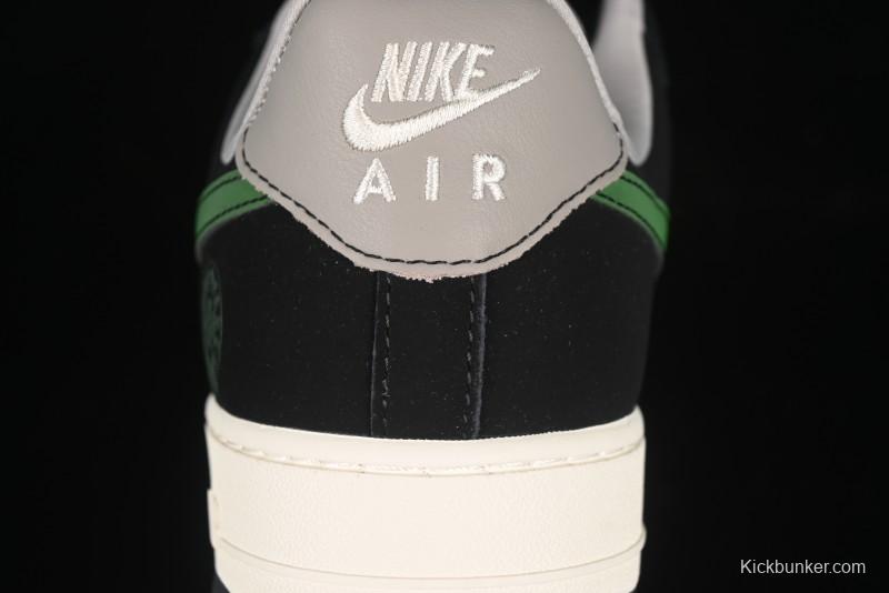 Nike Air Force 1'07 Low Chrome Hearts Collaboration Black Green Swoosh Casual Sneakers - KK1988-074