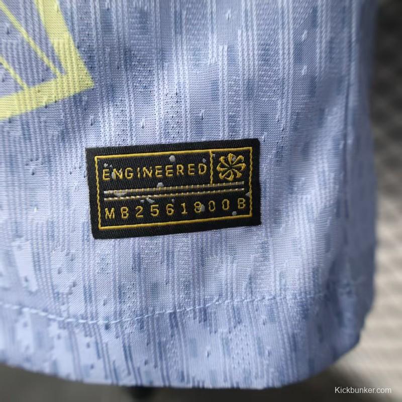 Player Version 25/26 Barcelona Light Blue with Geometric Pattern Jersey