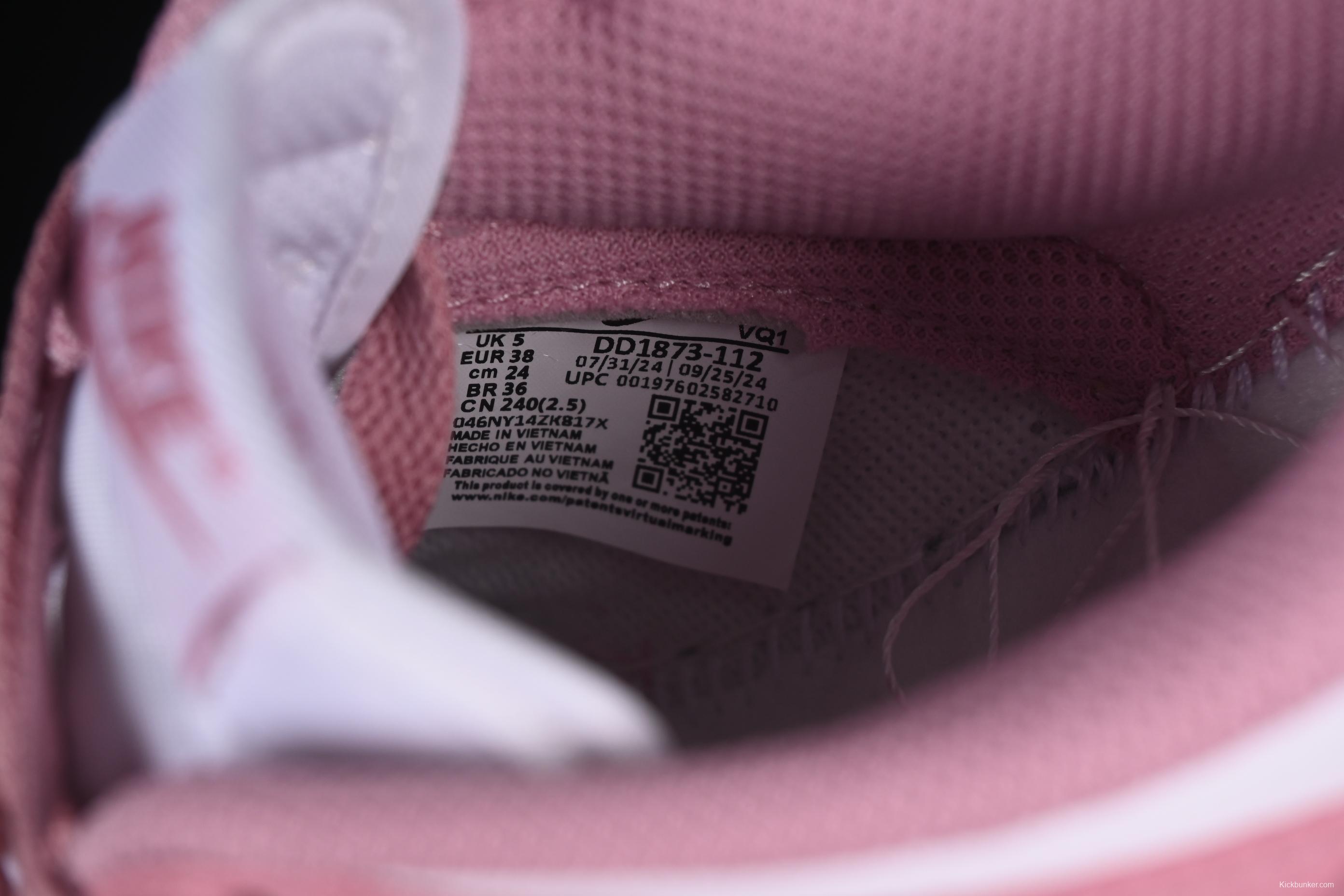 Nike Dunk Low White Pink Low-Top Casual Skate Shoes - DD1873-112