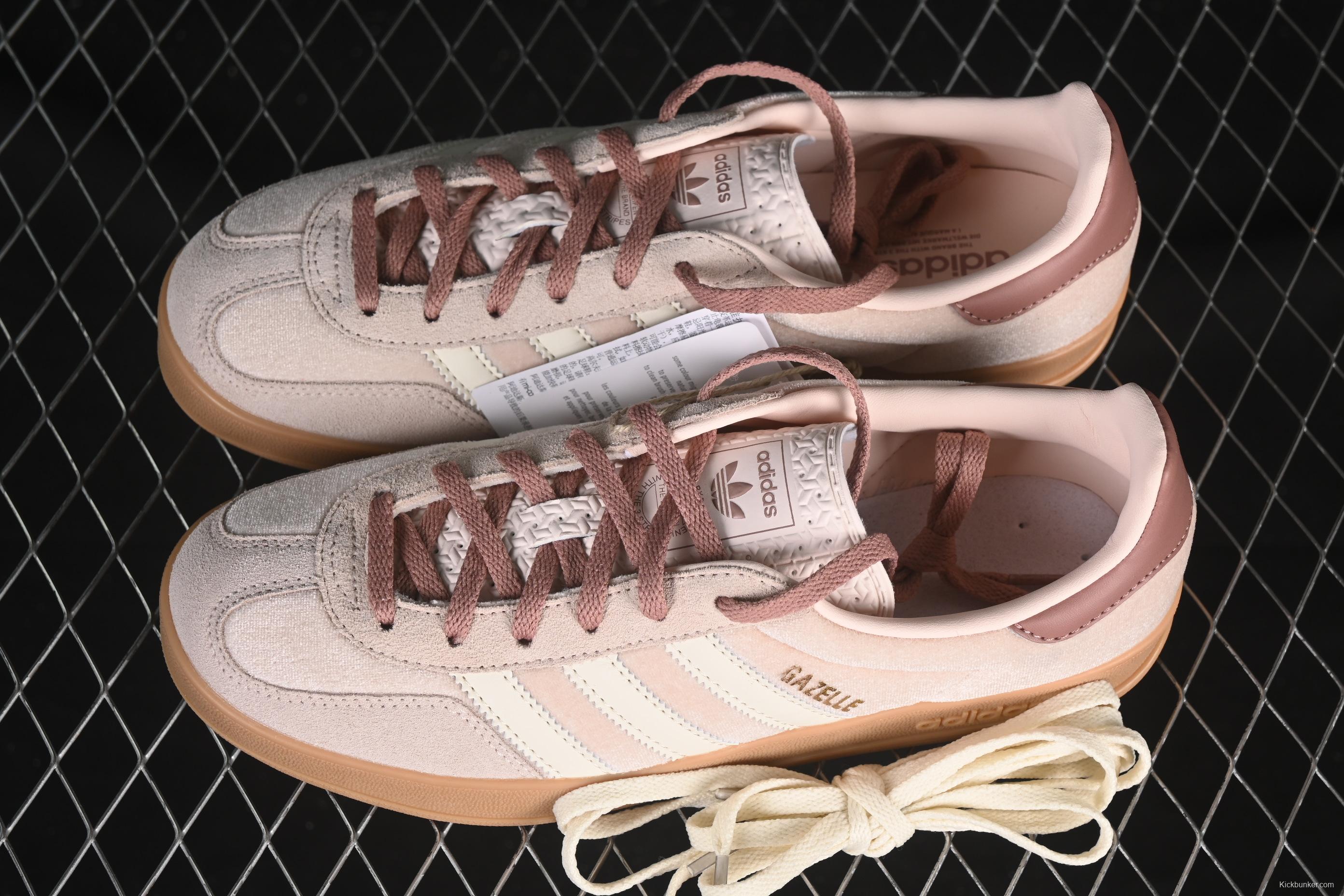 Adidas Originals Gazelle Indoor Retro Casual Slip-Resistant Wear-Resistant Low-Top Sneakers - JR0232