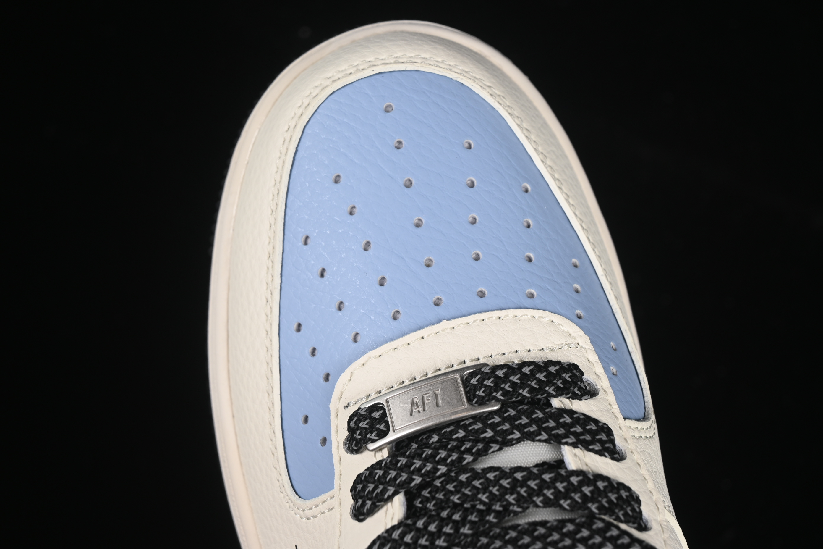 Nike Air Force 1 '07 Low LV Collaboration Black Water Blue Casual Sneakers - JJ2508-712