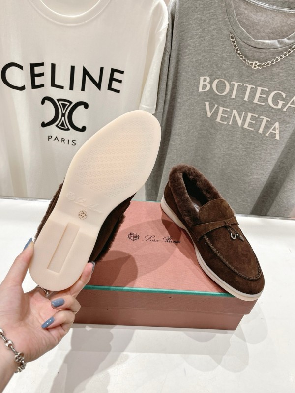 2024 Women LP Brown Suede Loafer MJ00300