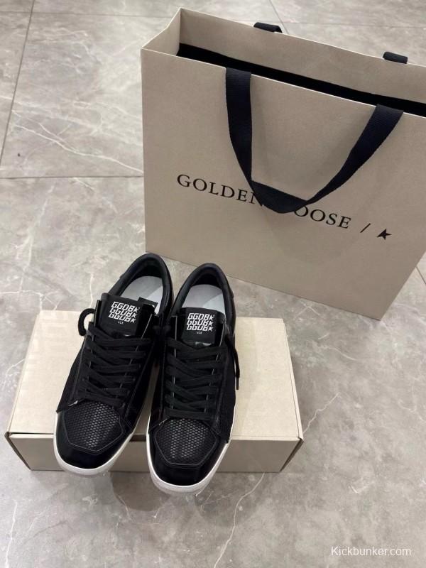 2024 Unisex GGDB Black Mesh Leather Sneakers MJ00260