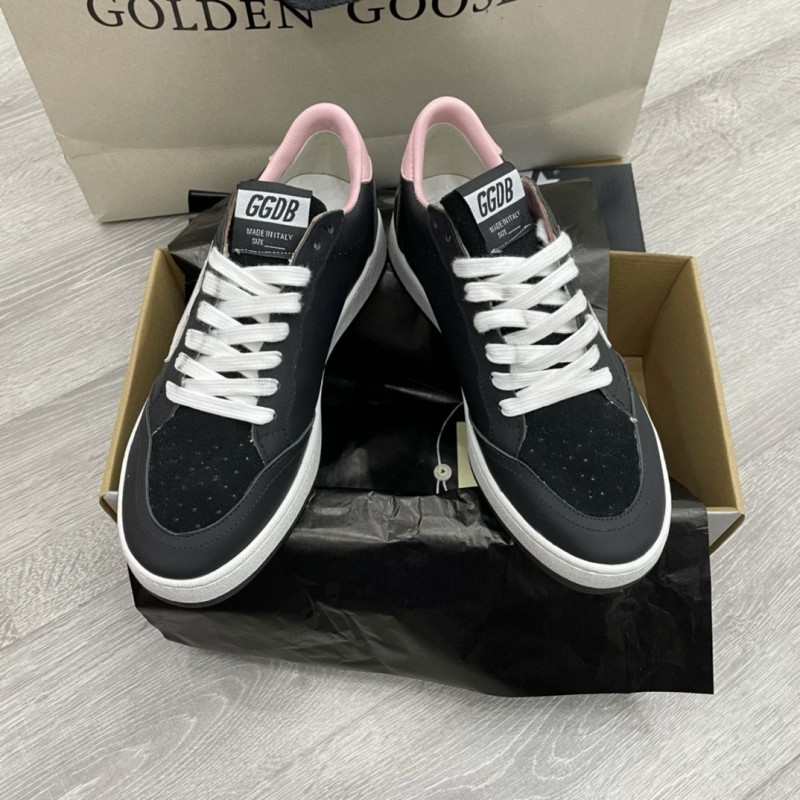2024 Unisex GGDB Black Pink Leather Suede Sneakers MJ00260