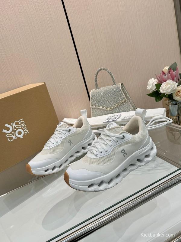 2025 Unisex Loewe White Green Orange Blue Black Grey Polyester Mesh Running Shoes Loewe X On KFY00300