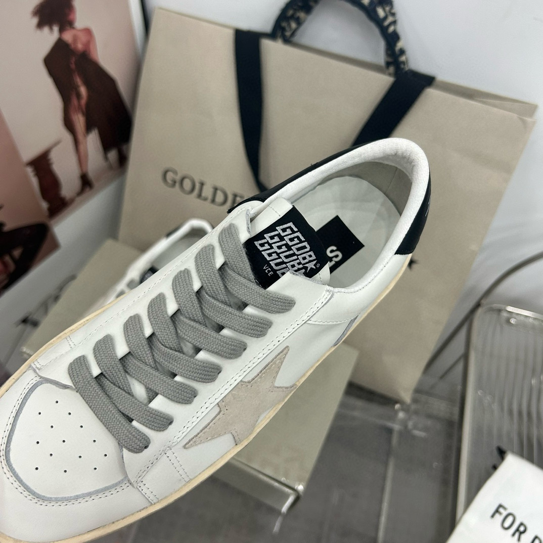 2024 Unisex GGDB White Grey Leather Sneakers MJ00260