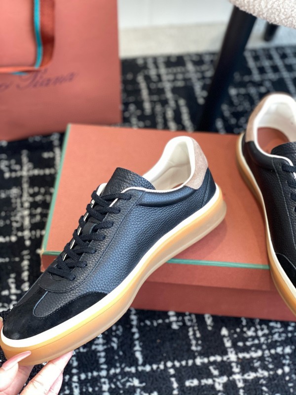 2024 Men LP Black Suede Leather Sneakers MJ00320