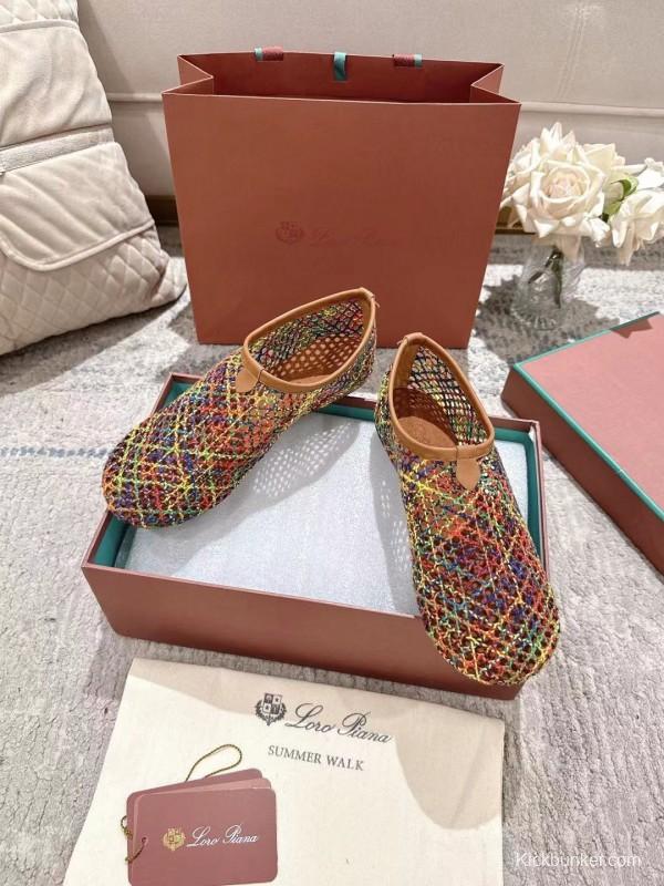 2025 Women Le Parmentier Multicolor Knit Ballet Flat LY00250