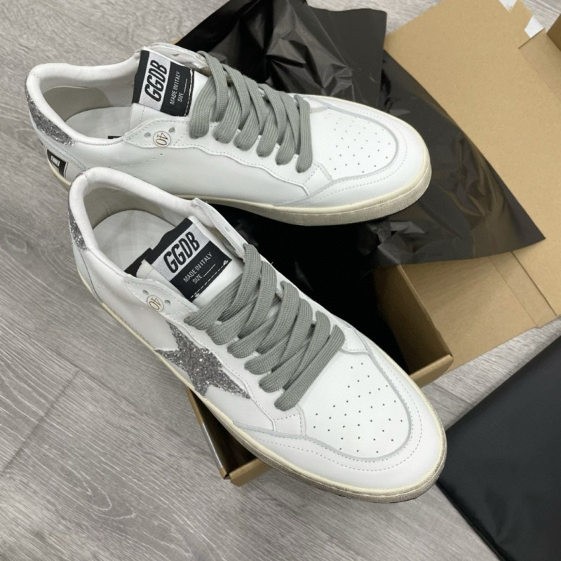 2024 Unisex GGDB White Grey Leather Sneakers MJ00260