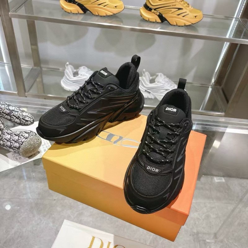 2024 Unisex Dior Black Mesh Sneakers MJ00360