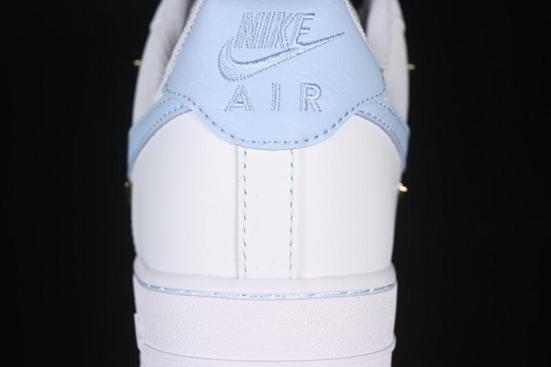 Nike Air Force 1 '07 Low Custom 2D Theme Four Hook Sky Blue Casual Sneakers - ZH0316-084