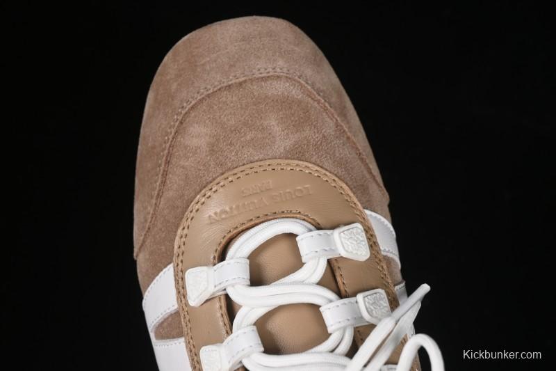 Louis Vuitton Sneakerina Round Toe Lace-Up Ballet Style Flat Training Shoes - N.F6