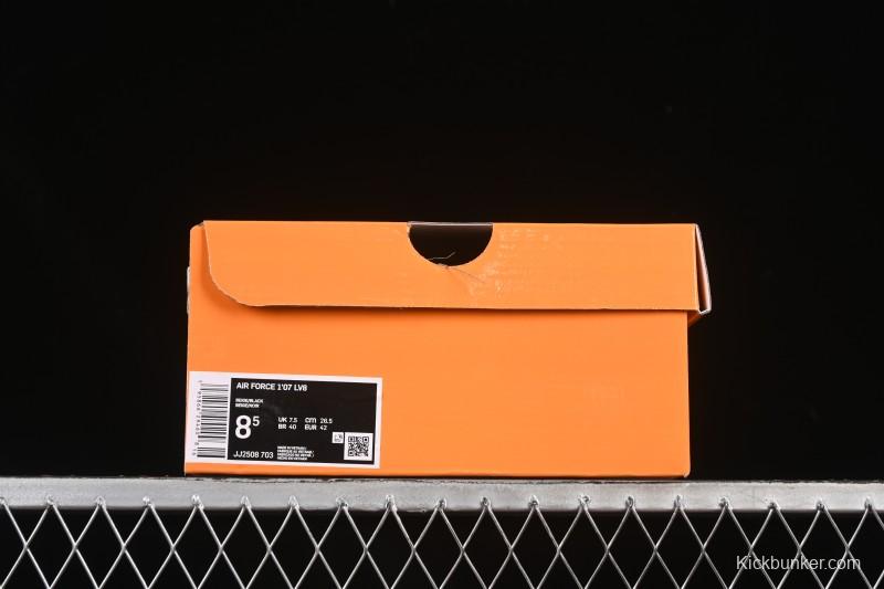 Nike Air Force 1 '07 Low LV Collaboration Black Gold Casual Sneakers - JJ2508-703
