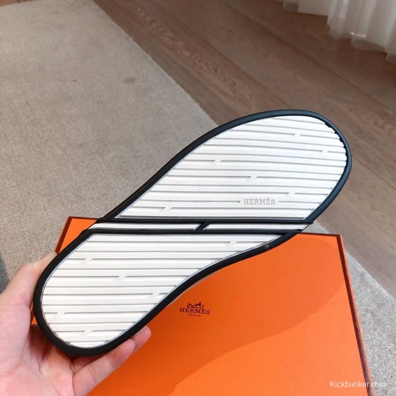 2025 Unisex H Beige White Suede Leather Sneakers AS00380