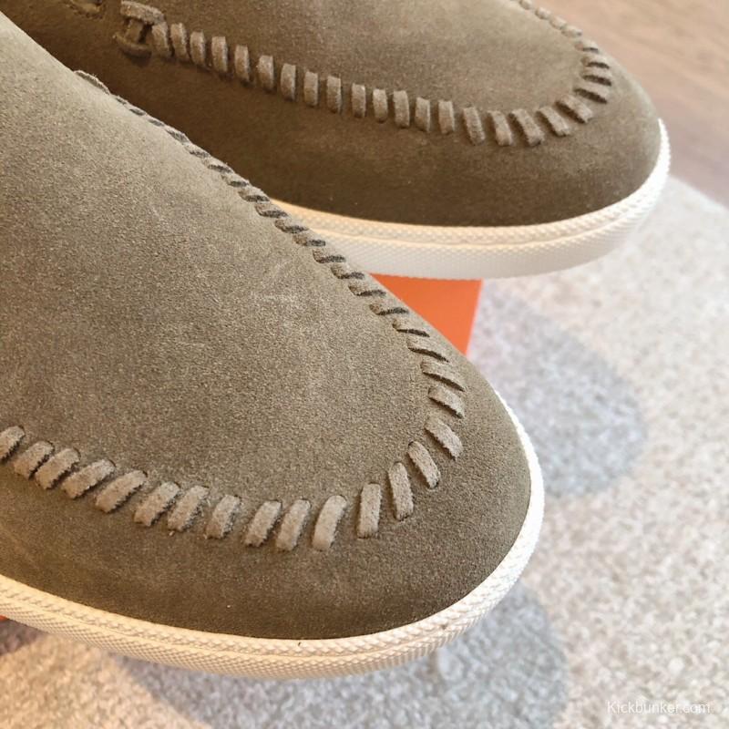 2025 Unisex Hermès Brown Suede Plimsolls AS00380