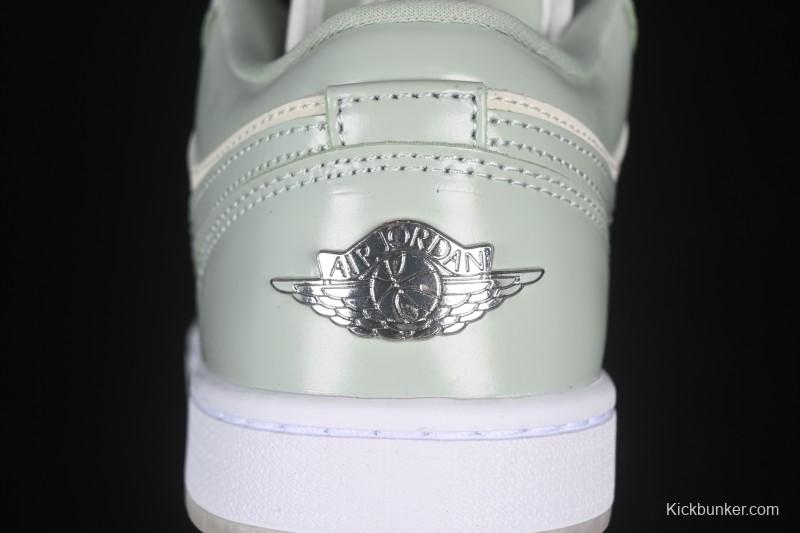 Nike Air Jordan 1 Low AJ1 Amber Green Low Top Casual Skate Shoes HF4078-100