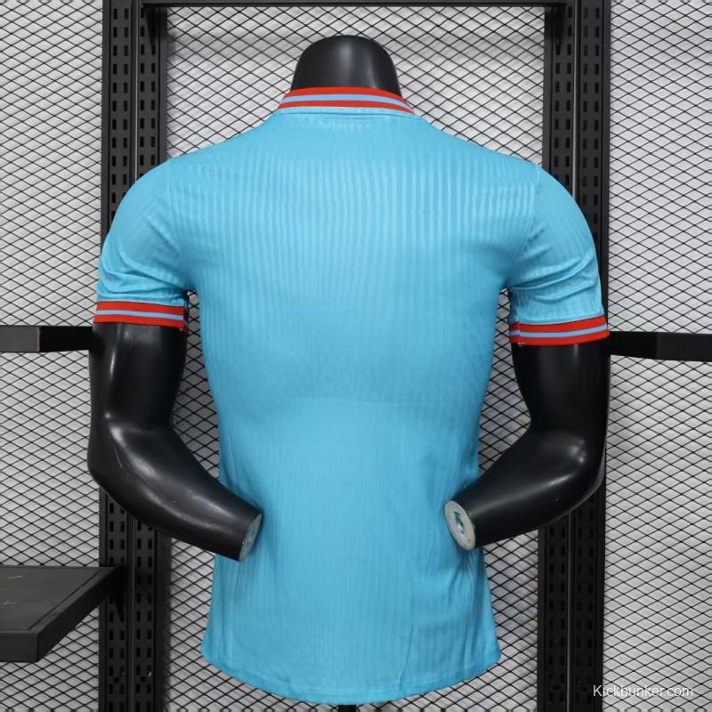 Player Version 25/26 Barcelona Sky Blue with Pink Gradient Stripe Jersey